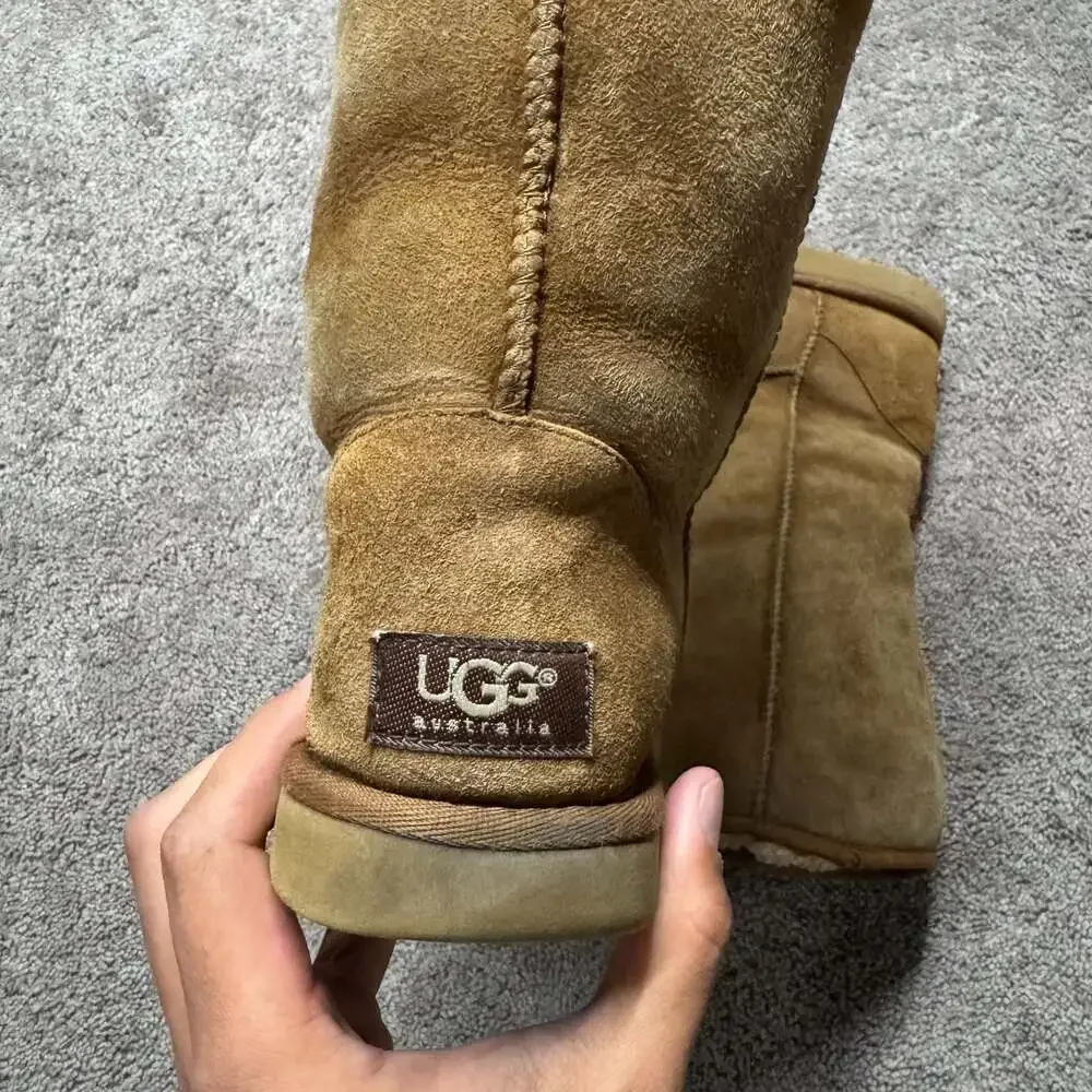 UGG Australia 5815 Classic Tall Chestnut Suede Sheepskin Boots